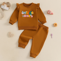 Long Sleeve Sweet Embroidered Baby Set