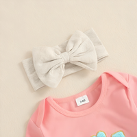 Long Sleeve "Lil Sister" Embroidered Baby Set