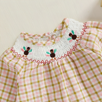 Vintage Plaid Thanksgiving Baby Romper