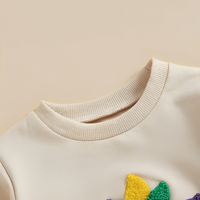 Long Sleeve Mardi Gras Baby Bodysuit