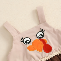 Thanksgiving Turkey Baby Jumpsuit Dress