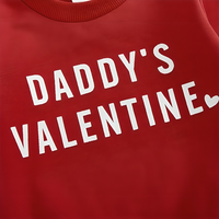 Daddy's Valentine Flared Pants Toddler Set