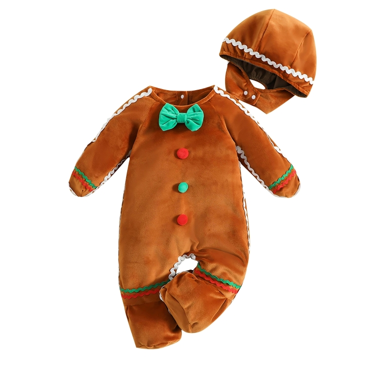 Gingerbread Man Costume Romper Set