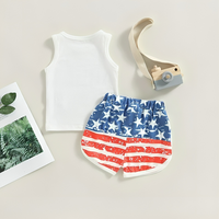 Sleeveless USA Themed Baby Set