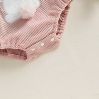 Fly Sleeve Easter Bunny Baby Romper