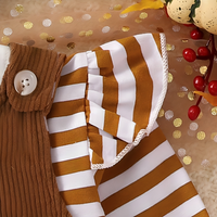 Long Sleeve Striped Turkey Baby Set