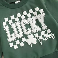 Long Sleeve Lucky Plaid Baby Set