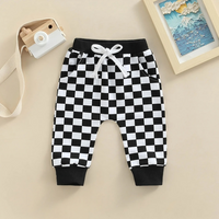 Full Checkerboard Print Baby Pants