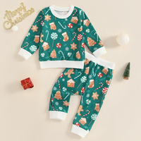 Long Sleeve Christmas Time Baby Set