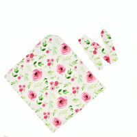 Floral Printed Swaddle Blanket Wrap