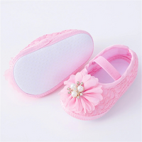 Flower Princess Flat Strapped Wedding Shoes