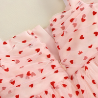 Valentine's Day Pink Hearts Toddler Dress