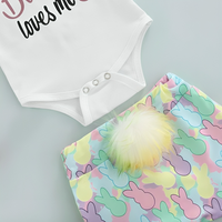 Colorful "Some Bunny Loves Me" Baby Set