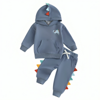 Long Sleeve Dinosaur Hoodie Toddler Set