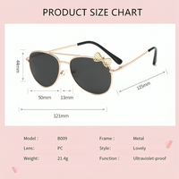 Metal Frame UV Protection Sunglasses