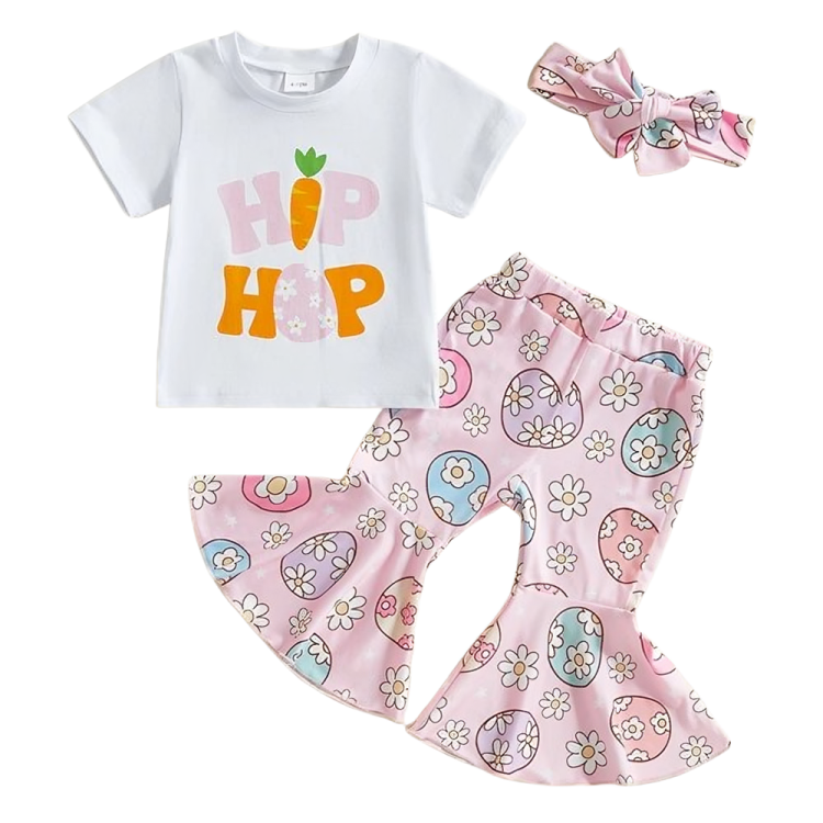 Hip Hop Flared Pants Toddler Set