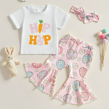 Hip Hop Flared Pants Toddler Set