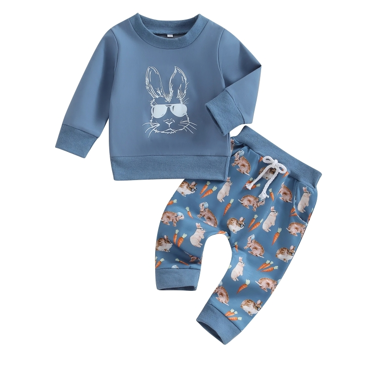 Long Sleeve Bunny Carrots Baby Set