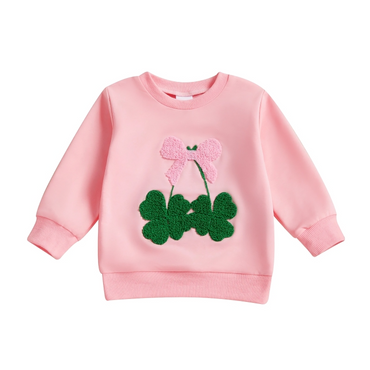 St. Patrick's Day Bow Toddler Sweatshirt