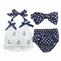 Sailor Anchor Top Romper Set