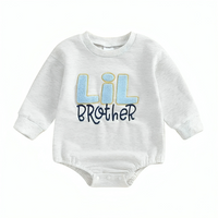 Long Sleeve "Lil Bro" Embroidered Bodysuit