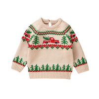 Christmas Vintage Knit Baby Sweater