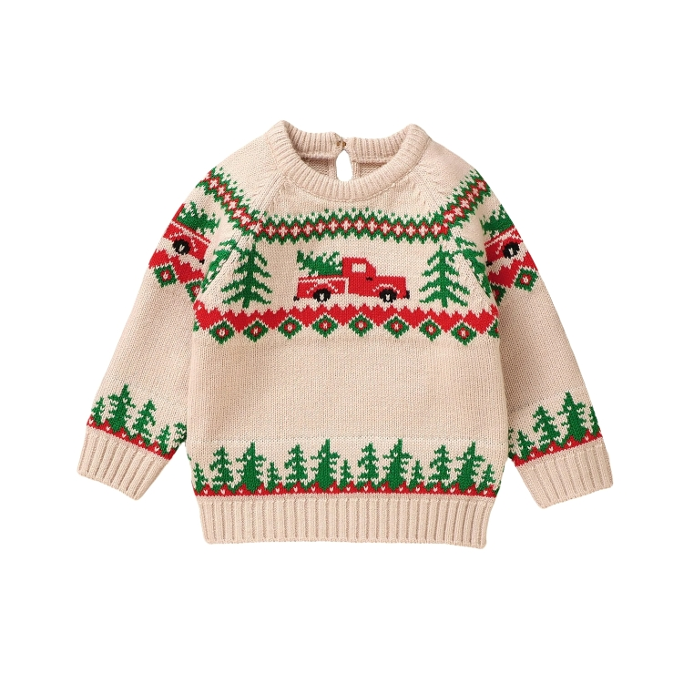 Christmas Vintage Knit Baby Sweater