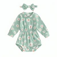 Long Sleeve Daisy Baby Romper