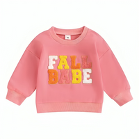 Colorful "Fall Babe" Embroidered Baby Sweatshirt