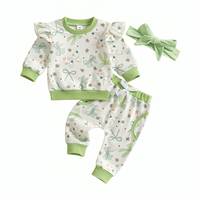 St. Patrick's Day Bows Baby Set