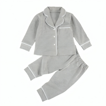 Long Sleeve Cotton Pajamas Set