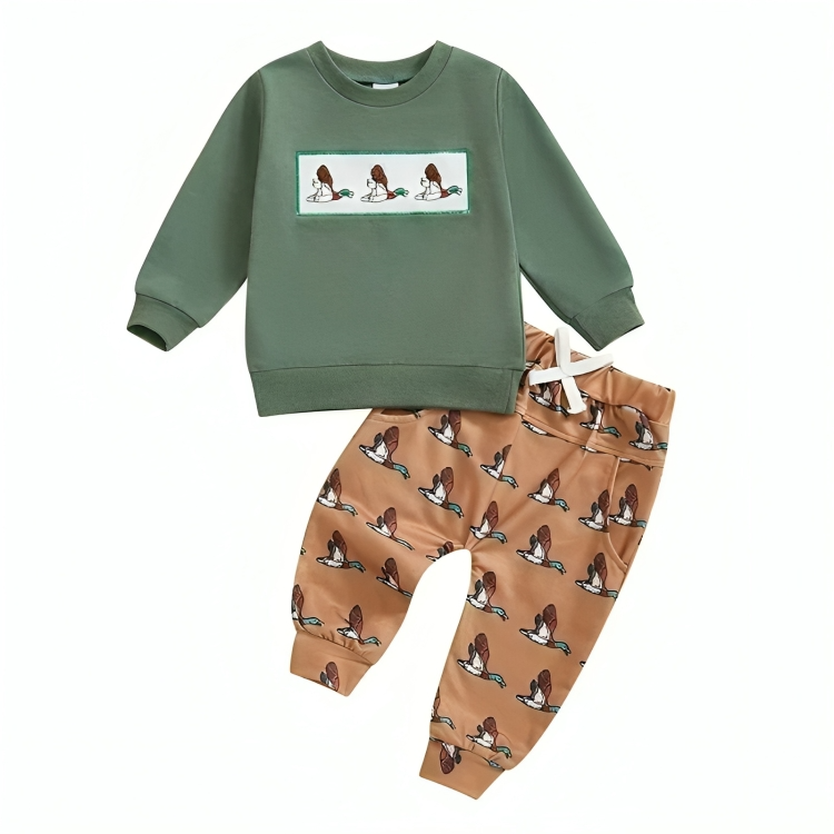 Long Sleeve Ducks Baby Set