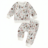 Long Sleeve Christmas Time Baby Set