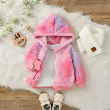 Long Sleeve Colorful Tie-Dye Hooded Jacket