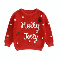 Holly Jolly Long Sleeve Pullover Top Sweater