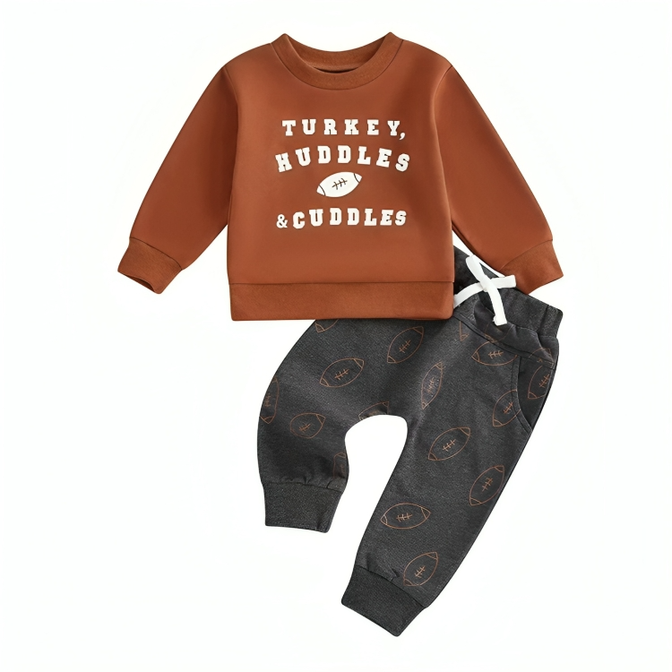 Turkey Huddles Cuddles Sweater Set