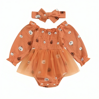 Long Sleeve Halloween Baby Bodysuit Dress