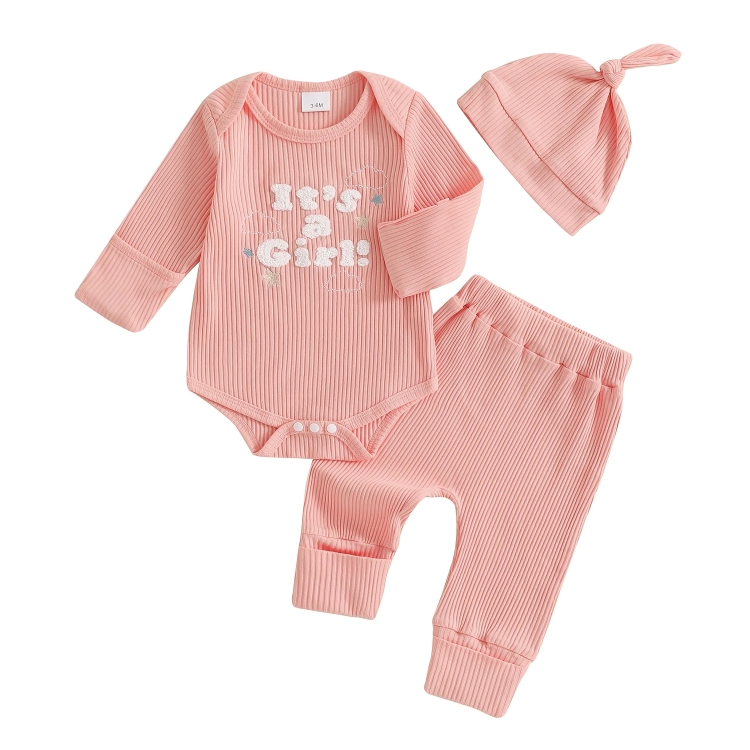 It's a Girl Romper Baby Set