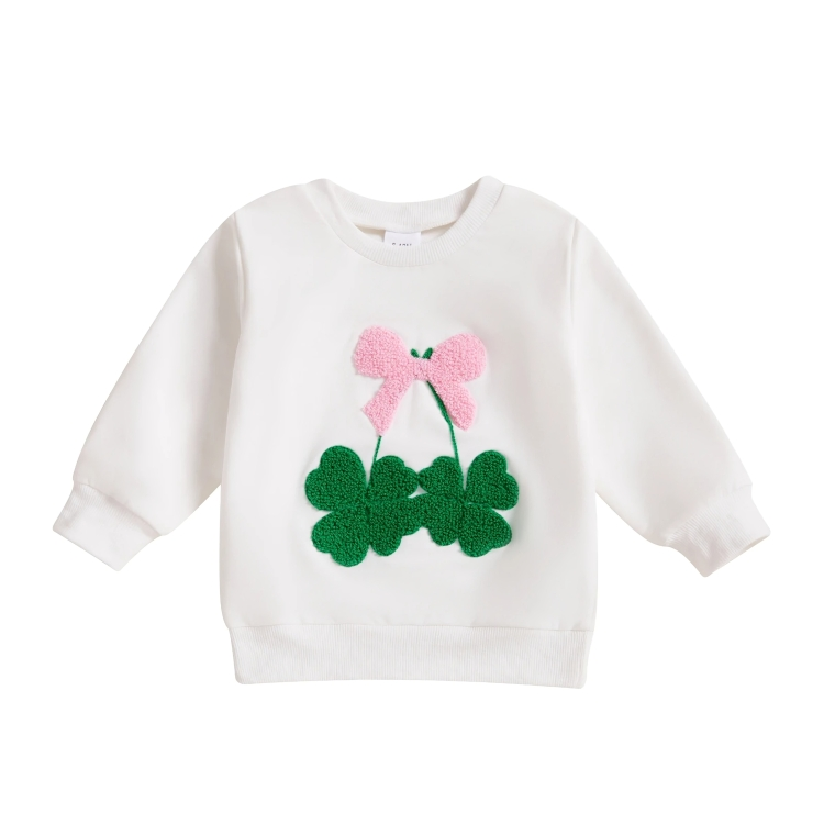 St. Patrick's Day Bow Toddler Sweatshirt