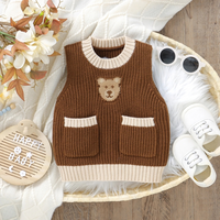 Cute Knitted Baby Sweater Vest