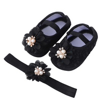 Flower Princess Flat Strapped Wedding Shoes