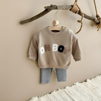 Letter Pattern Long Sleeve Top and Pants