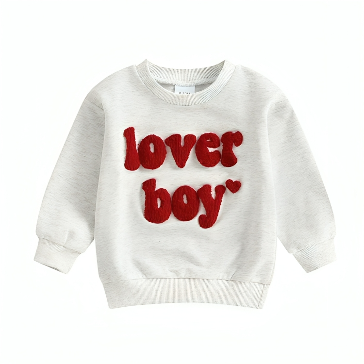 Lover Boy Toddler Embroidered Sweatshirt