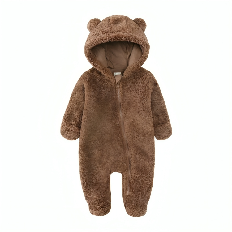 Brown Bear Baby Cotton Onesie