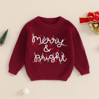 Merry & Bright Crewneck Christmas Baby Sweater