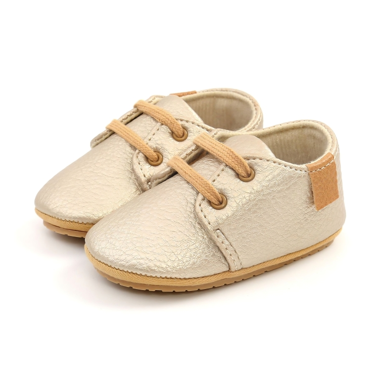 Charming Leather Baby Crib Sneaker Shoes